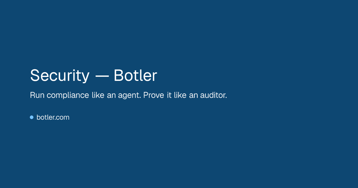 Security — Botler